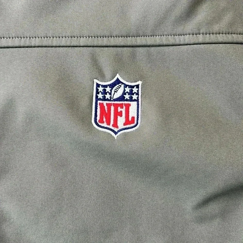 Clique Jacket Gray NFL Football All Weather Zip up Jacket Size Large
